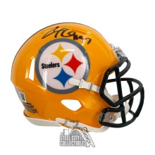 Cam Heyward Autographed Pittsburgh Steelers Yellow Throwback Mini Football Helmet - BAS