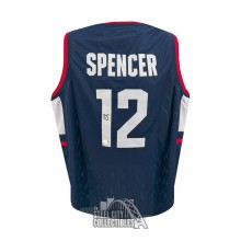 Cam Spencer Autographed UCONN Custom Navy Basketball Jersey - BAS