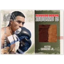 Hector Camacho Jr 2011 ITG Ringside Boxing Silver Trunks Card #AM-31 (Brown&Tan)