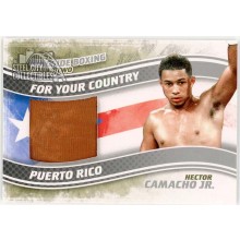 Hector Camacho Jr 2011 ITG Ringside Boxing For Your Country Silver Trunks Card #FYC-12 (Tan)