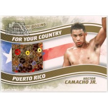 Hector Camacho Jr 2011 ITG Ringside Boxing For Your Country Gold Trunks Card #FYC-12 /10 (Sequins)