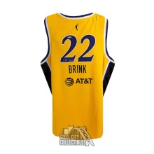 Cameron Brink Autographed Los Angeles Sparks Nike Gold Rebel Edition Basketball Jersey - UDA