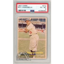 Roy Campanella 1957 Topps Card #210 PSA 6 EX-MT (Cracked Slab)