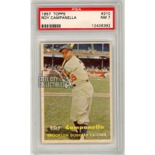 Roy Campanella 1957 Topps Card #210 PSA 7 NM