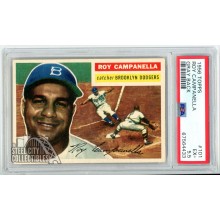 Roy Campanella 1956 Topps Card #101 Gray Back PSA 5.5 EX+