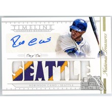 Robinson Cano 2015 Panini National Treasures Timeline Patch Autograph Card #22 1/1
