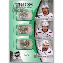 Alex Ovechkin Nicklas Backstrom Evgeny Kuznetsov 2020-21 Upper Deck The Cup Trios Card #C3-BKO 1/1