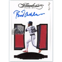 Rod Carew 2017 Panini Flawless Greats Dual Patch Autograph Card #GDMA-RC 1/1