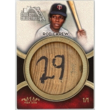 Rod Carew 2018 Topps Tier One Game-Used Bat Knob Card #T1BK-ROC 1/1