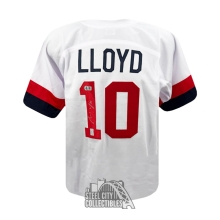 Carli Lloyd Autographed USA Custom White Soccer Jersey - BAS (Red #)