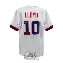 Carli Lloyd Autographed USA Custom White Soccer Jersey - BAS (Red Name)