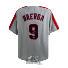 Carlos Baegra Autographed Cleveland Custom Gray Baseball Jersey - BAS