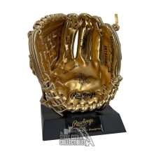 Carlos Pena Autographed Mini Gold Glove Award - BAS