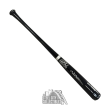 Carlos Pena Autographed Rawlings Black Baseball Bat - BAS (Smeared Auto)