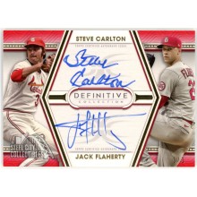 Steve Carlton & Jack Flaherty 2022 Topps Definitive Dual Auto Card #DAC-CF 1/1