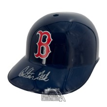 Carlton Fisk Autographed Boston Red Sox F/S Souvenir Replica Baseball Helmet - JSA