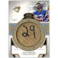 Joe Carter 2024 Topps Tier One Game-Used Bat Knob Relic Card #T1BK-JCA 1/1
