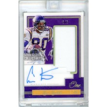 Cris Carter 2018 Panini One Patch Autograph Card #146 3/5