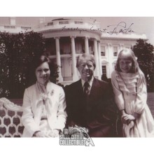 Jimmy Carter & Rosalynn Carter Autographed 8x10 White House Photo- JSA COA
