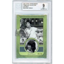 Rosie Casals 2020 Topps Transcendent Tennis VIP Green Card #36 /20 BGS 9
