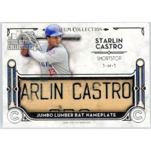 Starlin Castro 2014 Topps Museum Jumbo Lumber Bat Barrel Nameplate Card #JLNP-SC 1/1