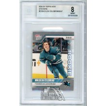 Macklin Celebrini 2024-25 Topps Now Debut Rookie Sticker #6 BGS 8 NM-MT