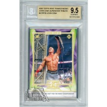 John Cena 2020 Topps WWE Transcendent Def. The Miz For Title BGS 9.5 Gem Mint