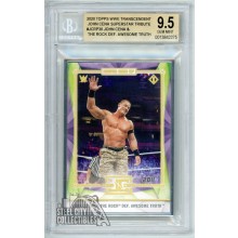 John Cena 2020 Topps WWE Cena & The Rock Def. Awesome Truth BGS 9.5 Gem Mint