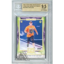 John Cena 2020 Topps WWE Transcendent Cena Helps The Rock BGS 9.5 Gem Mint