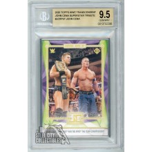 John Cena 2020 Topps WWE Cena & The Miz Win Tag Team Champ. BGS 9.5 Gem Mint