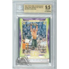 John Cena 2020 Topps WWE Transcendent Def. Batista For 9th Win BGS 9.5 Gem Mint