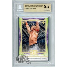 John Cena 2020 Topps WWE Transcendent Wins Elimination Chamber BGS 9.5 Gem Mint