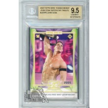 John Cena 2020 Topps WWE Transcendent Wins First Title BGS 9.5 Gem Mint