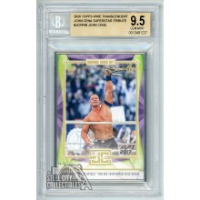 John Cena 2020 Topps WWE Transcendent 16th World Title Reign BGS 9.5 Gem Mint