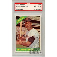 Orlando Cepeda 1966 Topps Card #132 PSA 8 NM-MT (340)