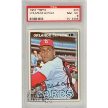 Orlando Cepeda 1967 Topps Card #20 PSA 8 NM-MT