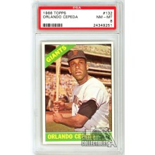 Orlando Cepeda 1966 Topps Card #132 PSA 8 NM-MT (251)