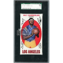 Wilt Chamberlain 1969-70 Topps Basketball Rookie Card #1 SGC 7