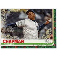 Aroldis Chapman 2019 Topps Holiday Metallic Gold Card #HW161 1/1