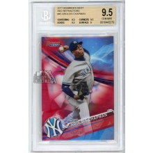 Aroldis Chapman 2017 Bowman's Best Red Refractor Card #45 9/10 BGS 9.5