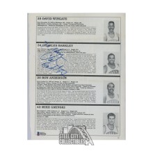 Charles Barkley Autographed Philadelphia 76ers Magazine Page - BAS