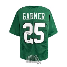 Charlie Garner Autographed Philadelphia Custom Green Football Jersey - BAS