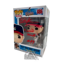 Charlie Sheen Wild Thing #99 Autographed Ricky Vaughn Major League Funko Pop - JSA (Red Ink)