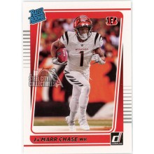 Ja'Marr Chase 2021 Panini Donruss Rated Rookie Card #262
