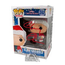Chevy Chase Autographed Christmas Vacation Clark Griswold Funko Pop - BAS (Red Ink)