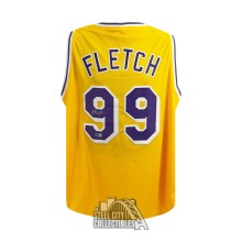 Chevy Chase Autographed Fletch Custom Basketball Jersey - BAS (Left 9 Signed)