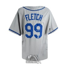 Chevy Chase Autographed Los Angeles Fletch Custom Gray Baseball Jersey - BAS