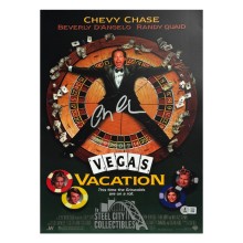 Chevy Chase Autographed Vegas Vacation 11x17 Photo - BAS