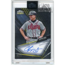 Chipper Jones 2021 Topps Chrome Black Gold Autograph Card #CBA-CJ 30/50