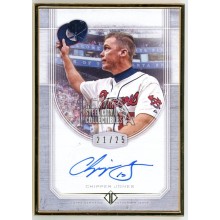 Chipper Jones 2017 Topps Certified Gold Frame Autograph Card #TCA-CJ 21/25